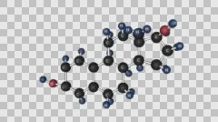 Kevlar molecule structure., Stock Video