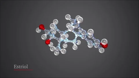 Estriol Molecule Video stock 73344019
