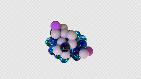 Estrogen Molecule 3D CGI Animation – Molecular Structure Endless Rotation Stock-Footage 346223946
