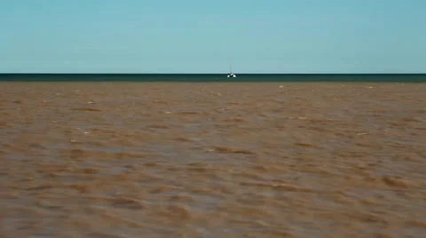 Estuary after the storm 库存影片 48530907