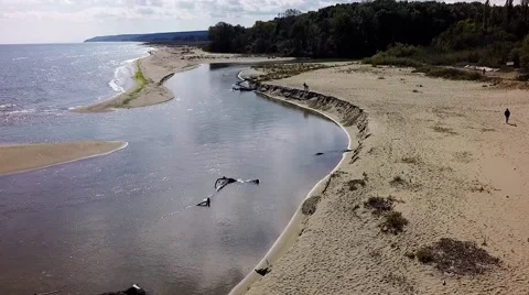Estuary "Kamchia" Stock Footage 68844974
