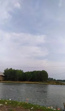 An estuary of a river in the area of West Java, Indonesia Stock-Fotos