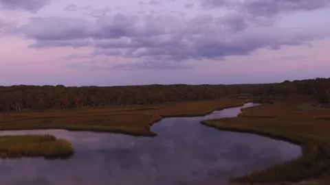 Estuary at Sunset Video stock 305594672