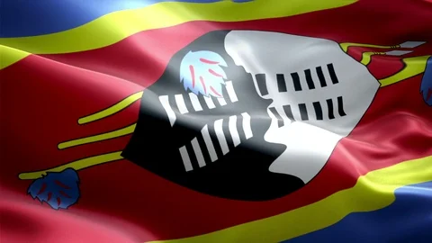 Esvatini Flag Stock Footage 116402572