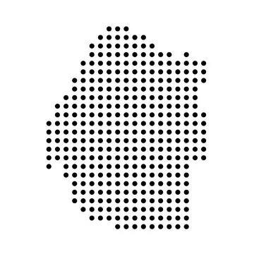 Eswatini dotted vector map Illustrazione stock