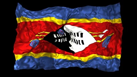 Eswatini flag Stock Footage 110803832