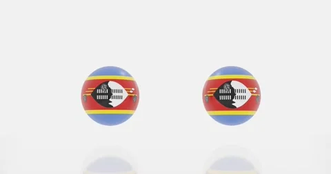 Eswatini flag symbol Stock Footage 195283405