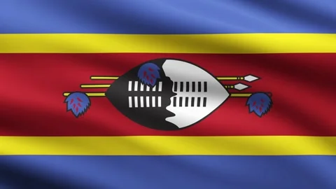 Eswatini Flag Waving Animation Background Animated Flag Of flaying in wind Stock Footage 271703557