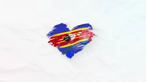 Eswatini grunge flag Stock Footage 196557498