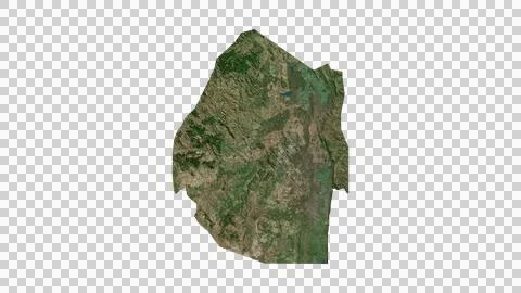 Eswatini Map Stock Illustration