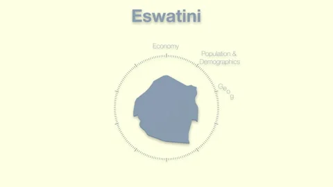 Eswatini MAP revealingmotion graphics data elements Stock Footage 339858054