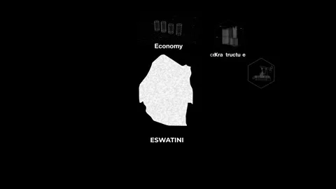 Eswatini technology map with animated charts Stock Footage 340995453