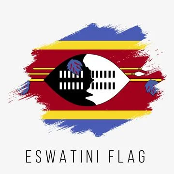 Eswatini Vector Flag. Eswatini Flag for Independence Day Stock Illustration