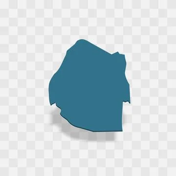 Eswatini vector map silhouette Stock Illustration