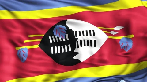 Eswatini Waving Flag Background 스톡 동영상 204137462