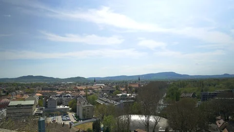 Esztergom view from St Thomas Hill and Chapel Stock Footage 88547965