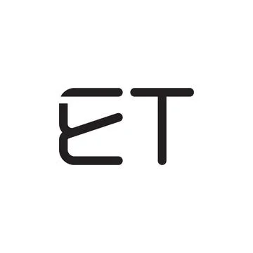 Et initial letter vector logo icon Stock Illustration