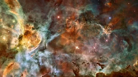 Eta Carinae Galactic Nebula in Outer Space Stock Footage 39980197