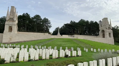 Etaples memorial And Commonwealth War Graves France Stock Footage 221261020