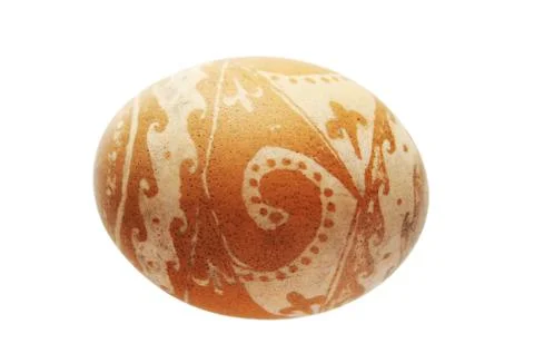 Etched easter egg Stock Photos