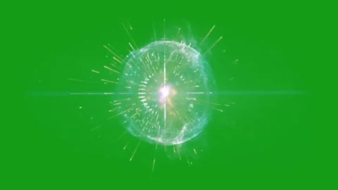 Eternal aura motion graphics with green screen background Stock Footage 132377872