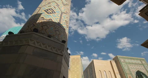 Eternal City complex from the inside, Silk Road Samarkand, Uzbekistan - May 26 Stock Footage 250165297