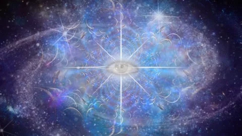 Eternal Eye in Endless Space Stock Footage 136434523