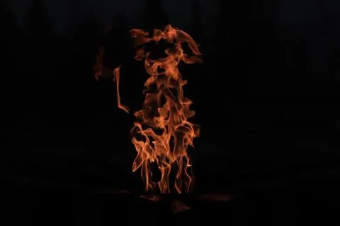 Eternal flame - in the dark Stock Photos
