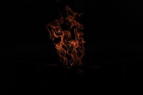 Eternal flame - in the dark Stock Photos
