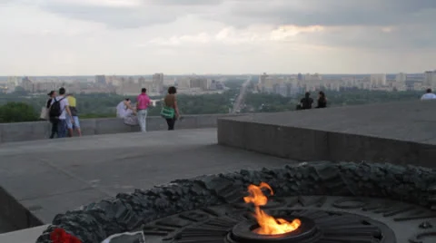 Eternal flame Stock Footage 25719034