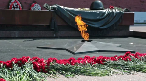 The eternal flame Stock Footage 37964299