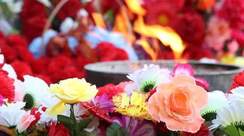 Eternal flame Stock Footage 50688384