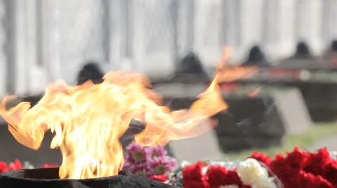 Eternal flame Stock Footage 58973698