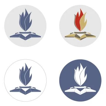 Eternal flame in memory of the Victory Stock Illustration