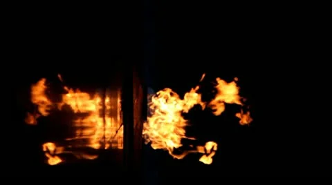 Eternal flame mirroring Video stock 22217375