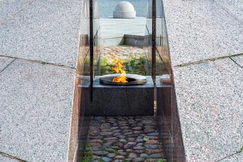 Eternal flame. Stock Photos