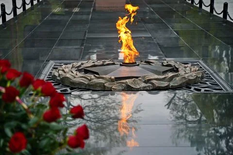 Eternal flame. Stock Photos