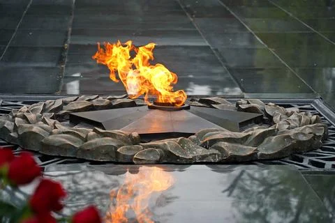 Eternal flame. Stock Photos
