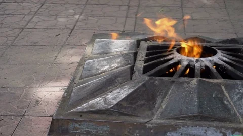 The eternal flame in Russia Vídeo Stock 76917151