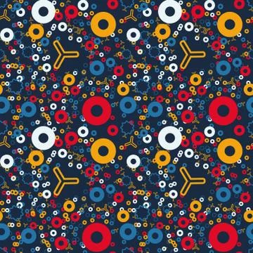 Eternal fraction creative pattern Illustrazione stock