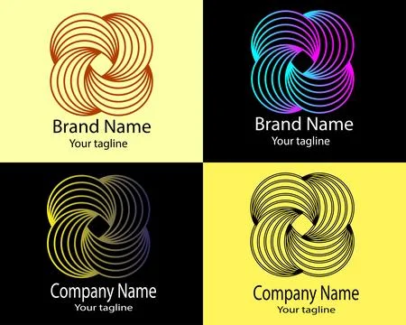 Eternal Harmony Logo Design Stock Illustration