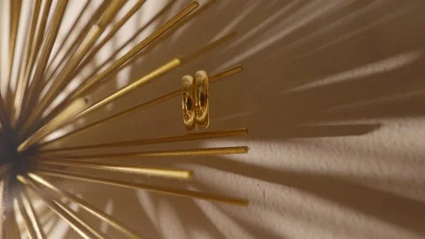 Eternal Vows the Wedding Rings Stock Footage 268926488
