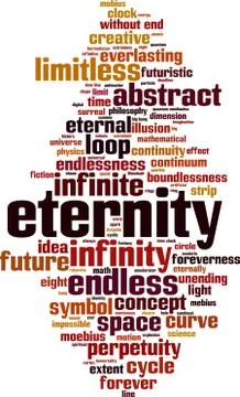 Eternity word cloud Stock Illustration