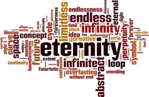 Eternity word cloud Stock Illustration