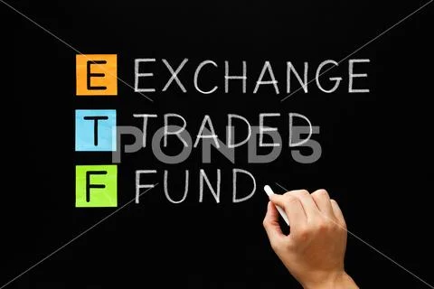 ETF - Exchange Traded Fund Concept Stock Photos