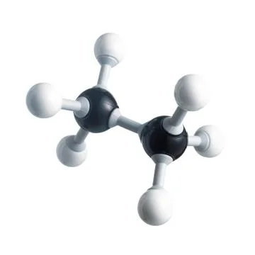 Ethane molecule Stock Illustration