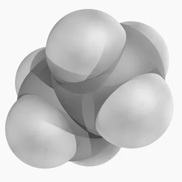 Ethane molecule Stock Illustration