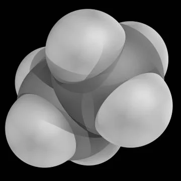 Ethane molecule Stock Illustration