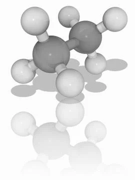 Ethane organic compound molecule Stock Illustration