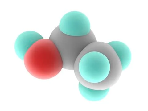 Ethanol molecule Stock Illustration
